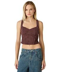 Steve Madden Women's Dixie Sweetheart Neck Top