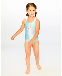 Deux par Deux Girl One-Piece Swimsuit Aqua - Toddler|Child