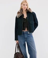 Mango Women's Straight Low-Waist Jeans