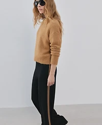 Mango Women's Contrast Stripe Knit Pants