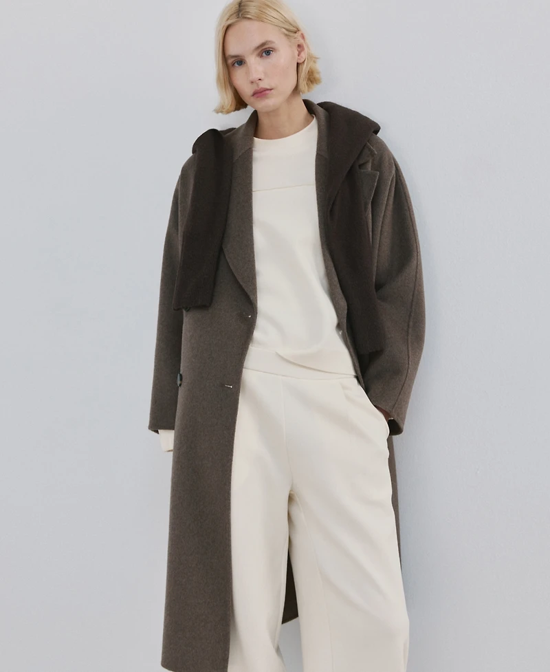 Mango Women's Straight-Fit Cotton Pants
