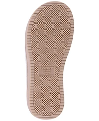 Isotoner Signature Women's Crochet Lace Adjustable Open-Toe Slide Platform Sandals