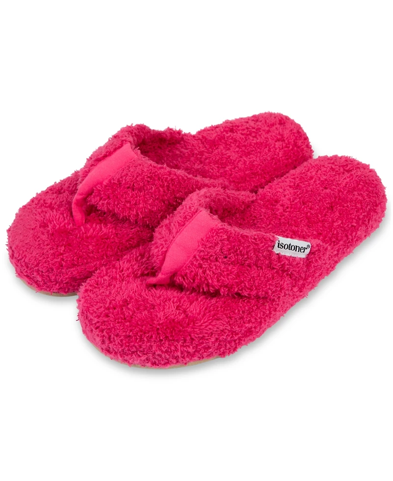 Isotoner Signature Women's Cozy Plush Joey Flip Flop Slippers
