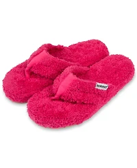 Isotoner Signature Women's Cozy Plush Joey Flip Flop Slippers