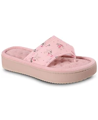 Isotoner Signature Women's Floral Flip Flop Platform Sandals