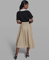 Karl Lagerfeld Paris Petite Short-Sleeve Top