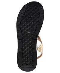 Jbu Women's Claire-Wide Round Toe Wedge Sandals