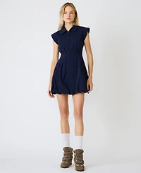 Steve Madden Women's Dyanne Bubble-Hem Mini Dress