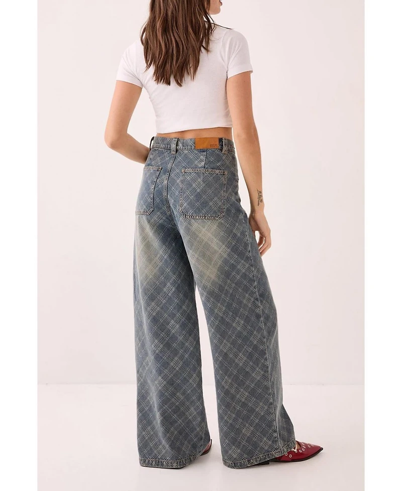 Nasty Gal Women's Denim Distressed Straight Leg Jeans