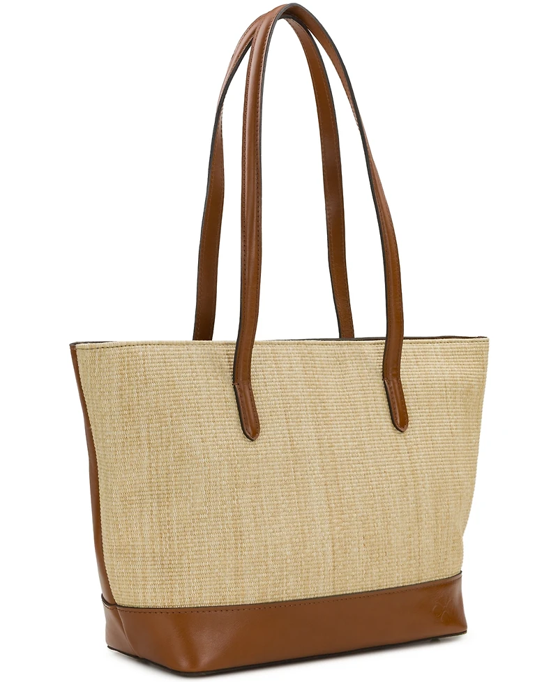 Patricia Nash Verzi European Small Natural Fine Weave Tote Bag