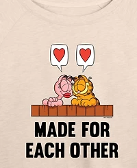 Hybrid Apparel Women's Garfield And Arlene Made For Each Other French Terry Long sleeve T-shirt
