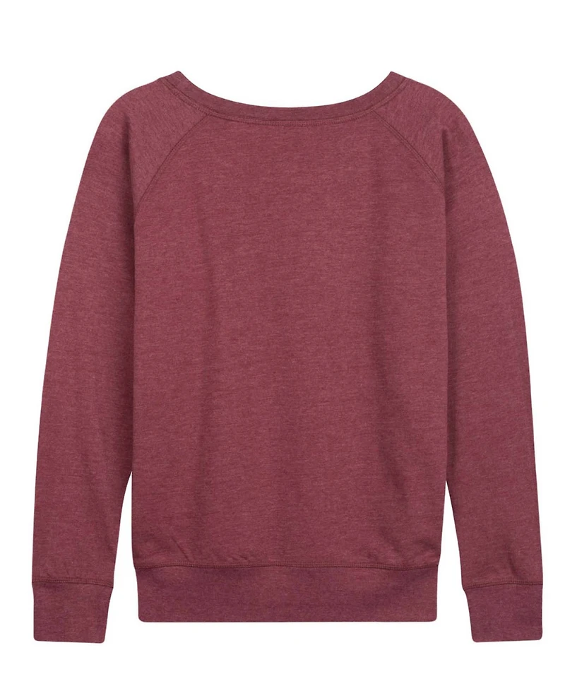 Hybrid Apparel Women's Instant Message Black Teacher Magic French Terry Long Sleeve T-shirt