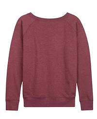 Hybrid Apparel Women's Instant Message Black Teacher Magic French Terry Long Sleeve T-shirt