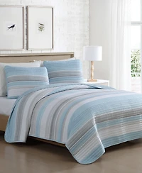 Beatrice Home Fashions Coralinn Stripe 2-Pc. Quilt Set, Twin