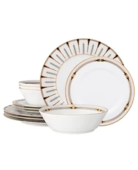 Noritake Empire Gold-Tone 12-Pc. Dinnerware Set, Service for 4