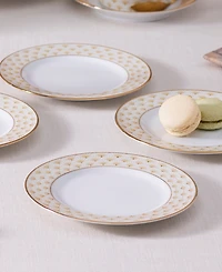 Noritake Trocadero Gold-Tone Bread and Butter Plates, Set of 4