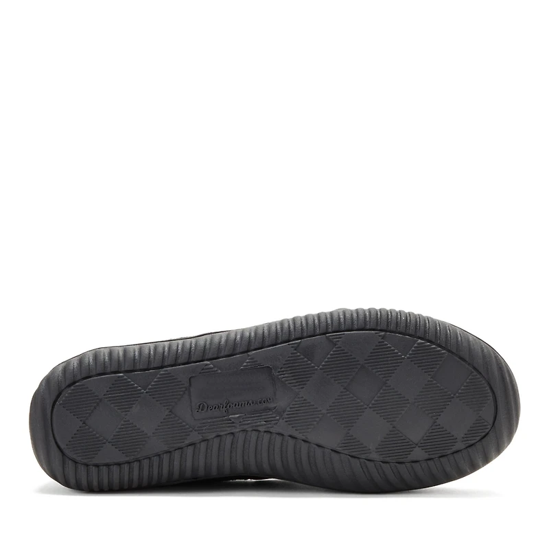 Dearfoams Women's Harriet Genuine Suede Moccasin Slipper