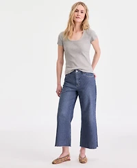 On 34th Women's Short Sleeve Pearl Trim Top, Macy's Exclusive