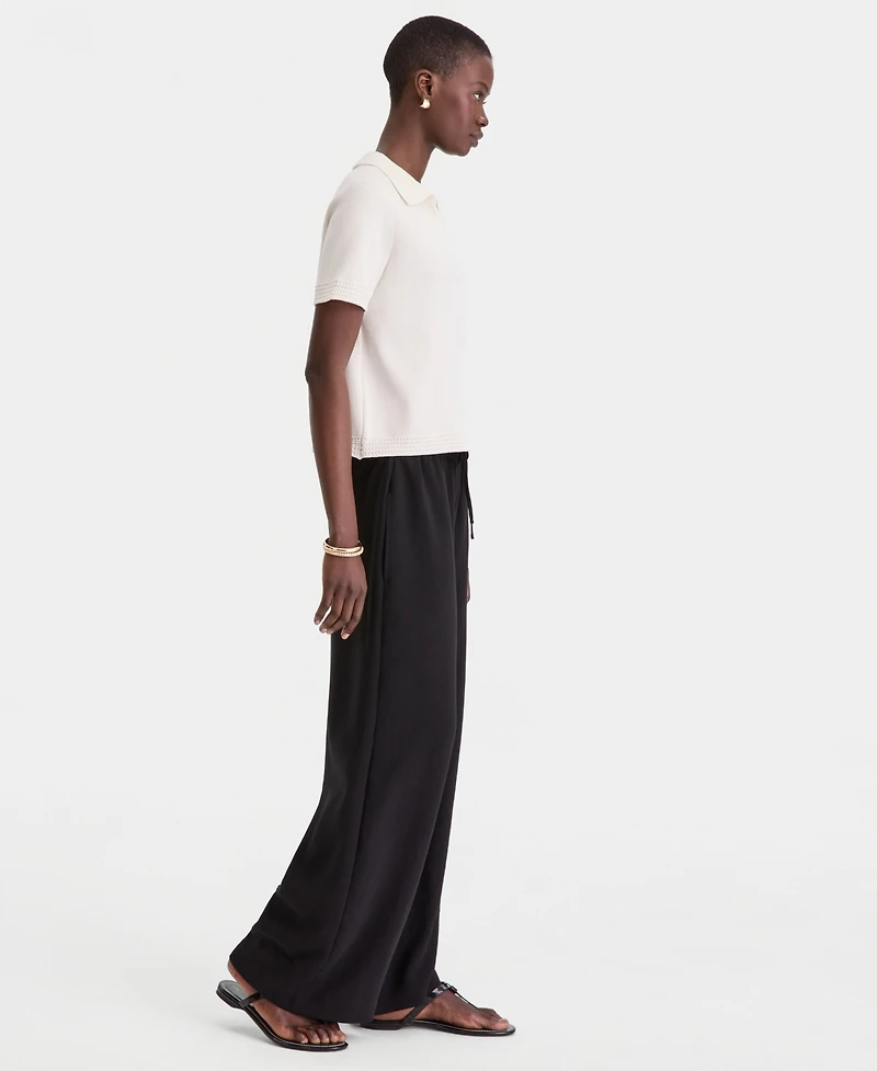 On 34th Women's High-Rise Pull Crepe Wide-Leg Pants, Macy's Exclusive '
