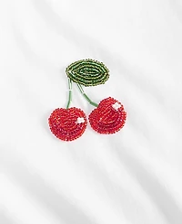 On 34th Women's Beaded Cherry Everyday T-Shirt, Macy's Exclusive