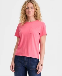 On 34th Women's 100% Cotton Pocket T-Shirt, Macy's Exclusive