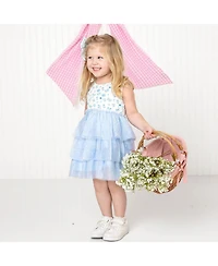 Sweet Wink Toddler Girls Sky Floral Tank Tutu Dress