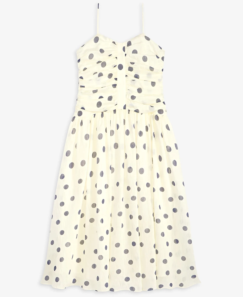 On 34th Women's Dot-Print Sweetheart-Neck Midi Dress, Macy's Exclusive