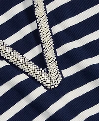 On 34th Women's Embellished Rib Polo Top, Macy's Exclusive