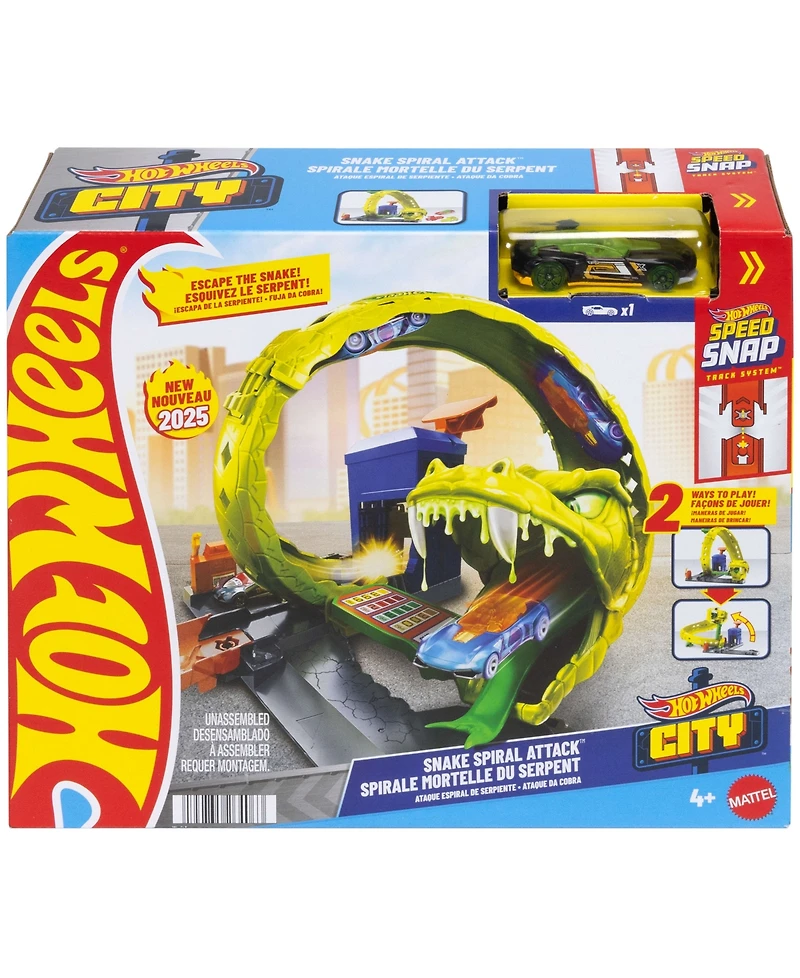 Hot Wheels Snake Spiral Attack Playset