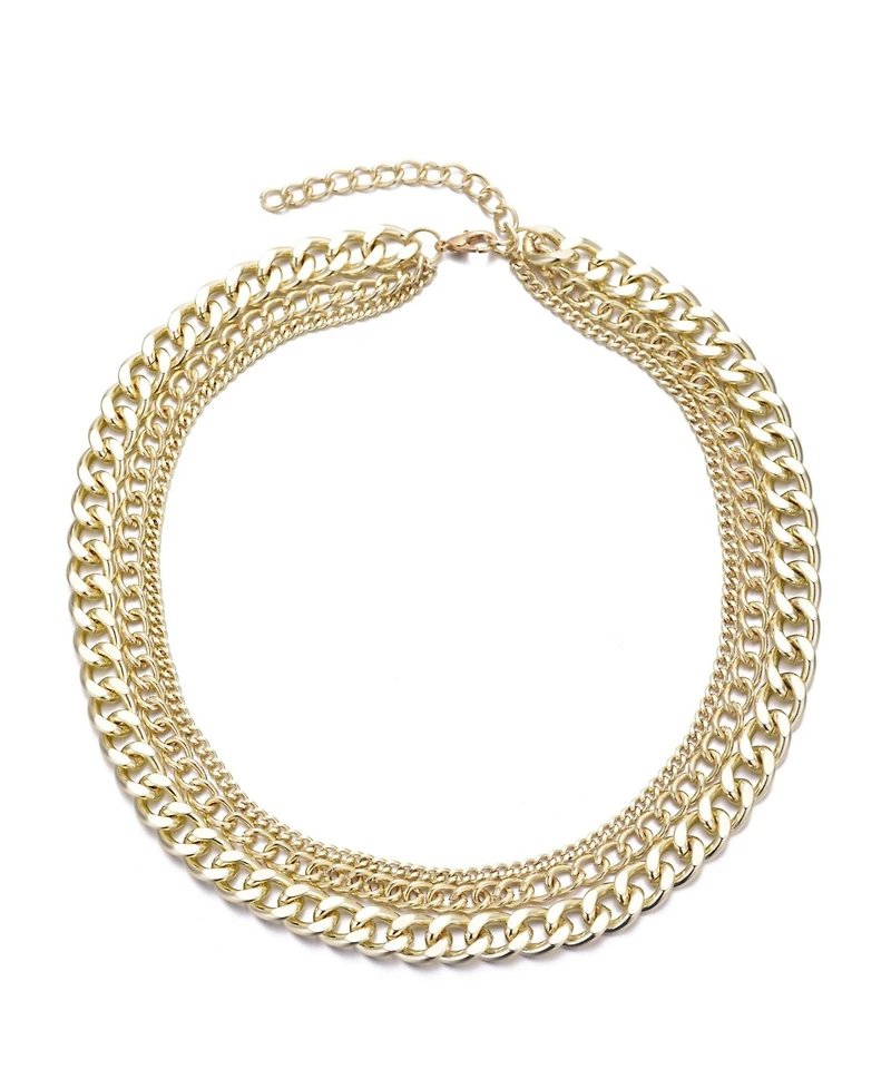 Adornia Gold Link Layered Necklace