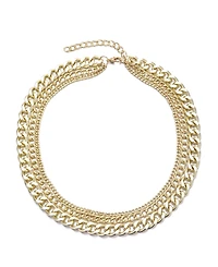 Adornia Gold Link Layered Necklace