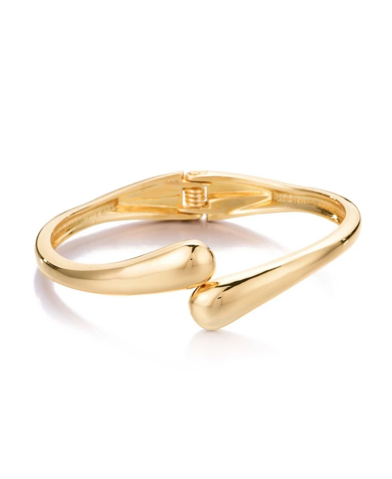 Adornia Gold Overlapping Bands Cuff Bracelet