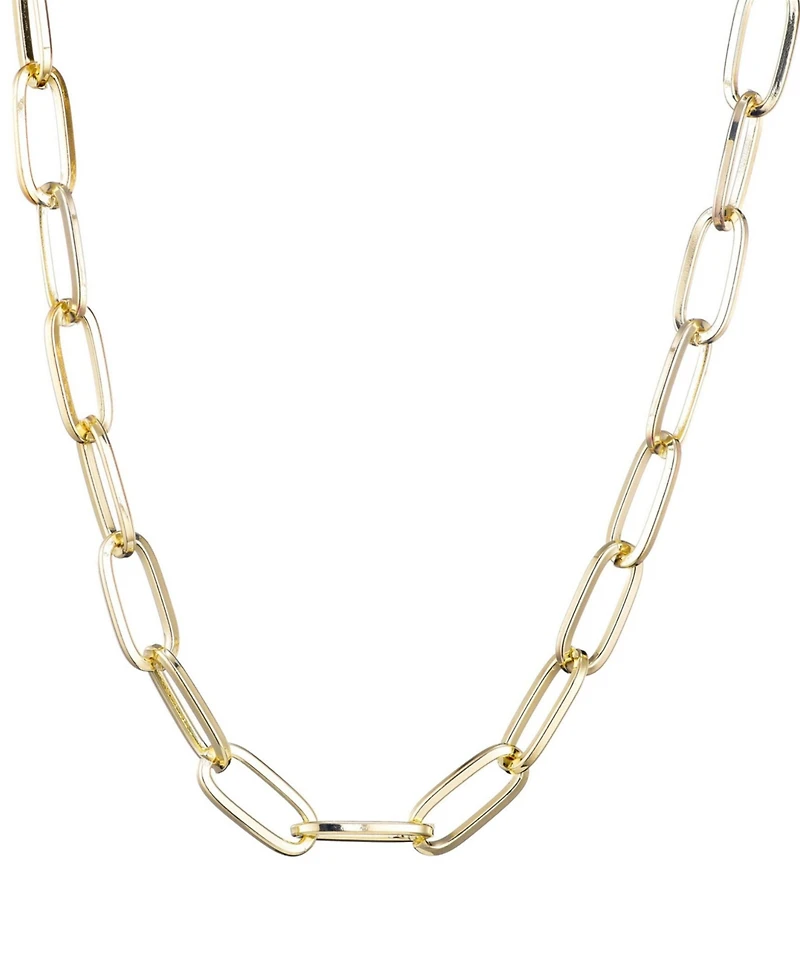 Adornia Gold Chunky Paperclip Necklace