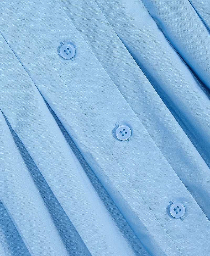 On 34th Women's Pleated Waist Midi Shirtdress, Macy's Exclusive