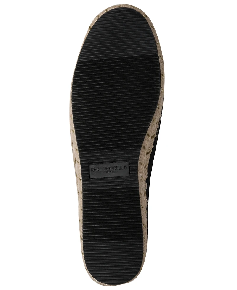 Karl Lagerfeld Paris Women's Michaela Bonjour Slip-On Espadrilles Flats