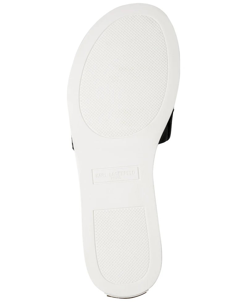 Karl Lagerfeld Paris Women's Carenza Atelier Slide Flat Sandals