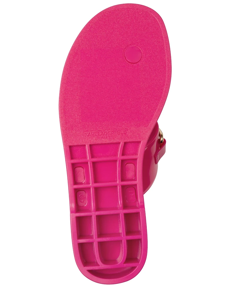 Karl Lagerfeld Paris Women's Vardice Slip-On Flat Thong Sandals