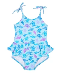 Florence Eiseman Little Girls Turtle Print Skirted Swimsuit