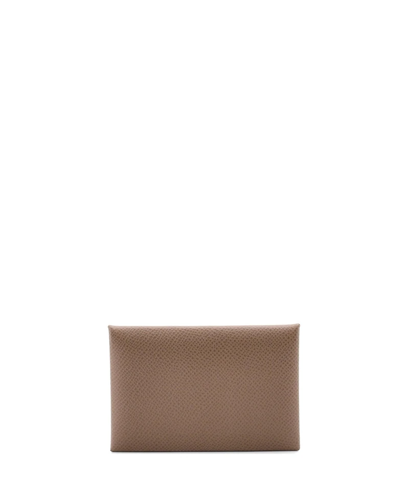 Pre-Owned Hermes Calvi Duo Card Holder Epsom