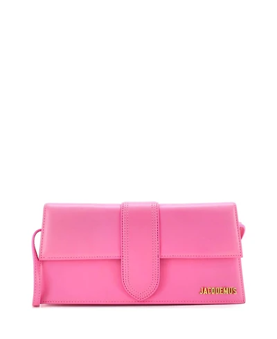 Pre-Owned Jacquemus Long Le Bambino Top Handle Flap Bag Leather