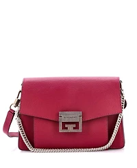 Pre-Owned Givenchy Small GV3 Flap Bag Leather