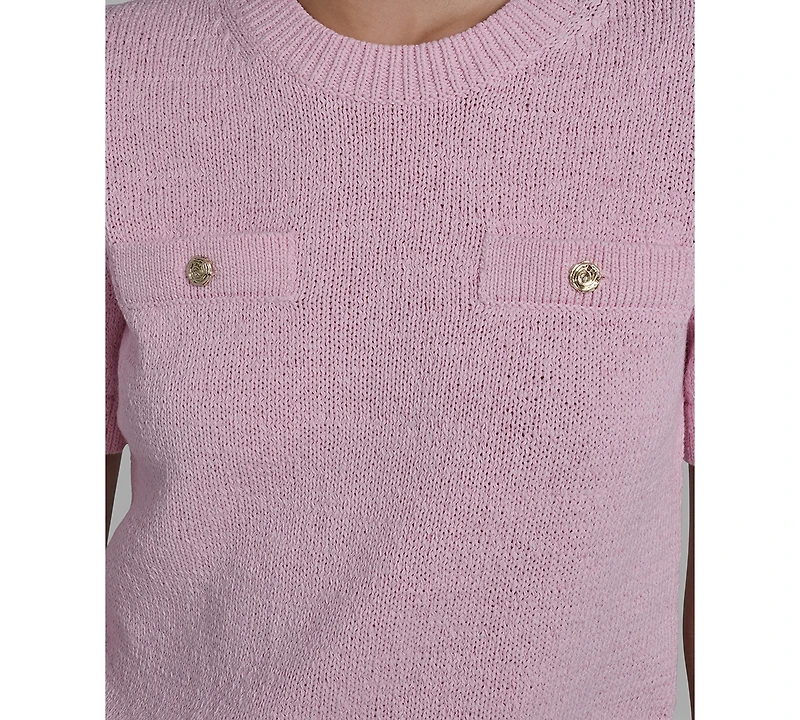 Karl Lagerfeld Paris Petite Crewneck Sweater