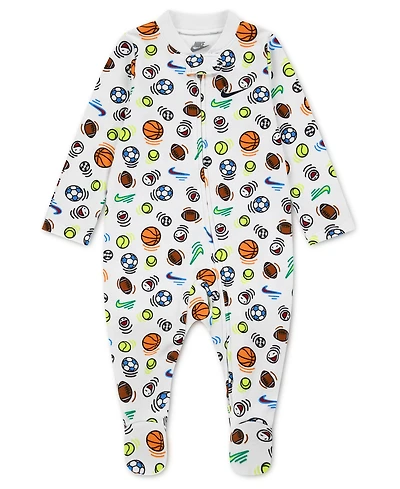 Nike Baby Boys' Sportball Printed Footed Coverall