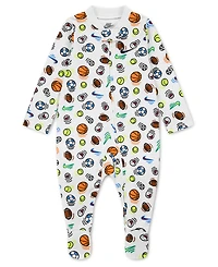 Nike Baby Boys' Sportball Printed Footed Coverall