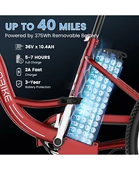 Mooncool 350W Electric Tricycle for Adults with 24" x 2.1" Wheels