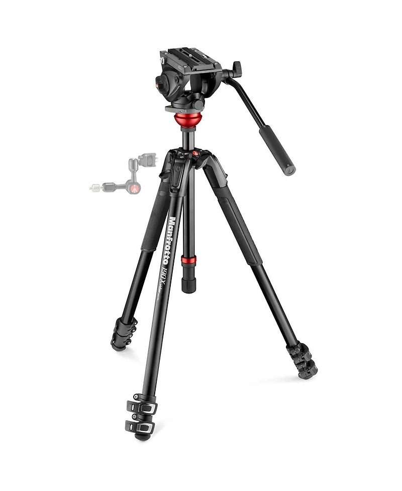 Manfrotto 190X 3-Section Aluminum Video Tripod with 500 Fluid Video Head