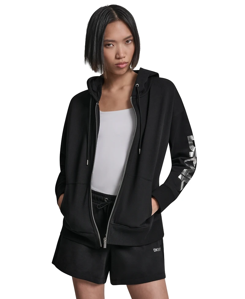 Dkny Sport Women's Regular-Fit Full Zip Hoodie