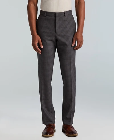 Perry Ellis Portfolio Men's Slim-Fit Gripper Waist Dress Pants