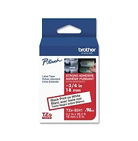 Brother P-Touch TZES241G 0.7 in. x 26.2 ft. TZe Extra-Strength Adhesive Laminated Labeling Tape