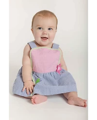 Florence Eiseman Little Girls Seersucker Dress With Flower